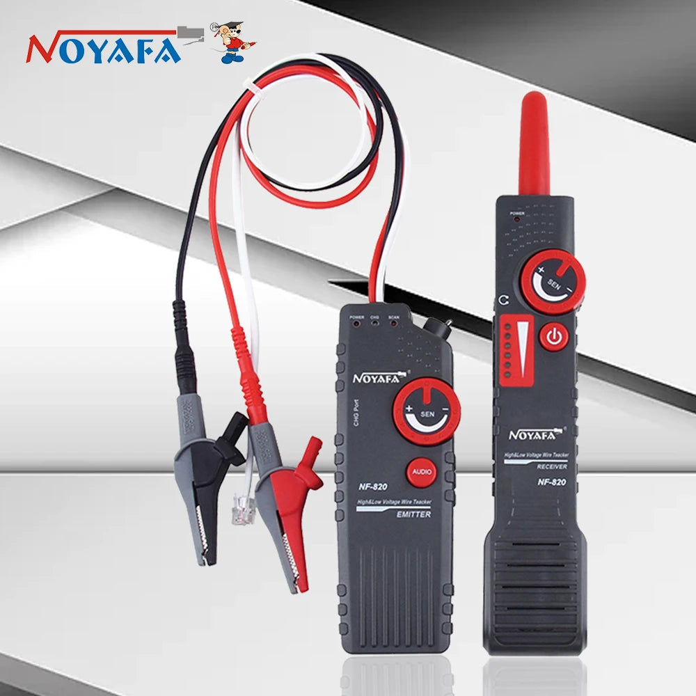 NOYAFA NF-820 Underground Cable Locator with Alligator Clip Anti-Interference High&Low Voltage Wire Locator Network Wire Tracker FUN GUYS SHOP   FUN GUY WORLD