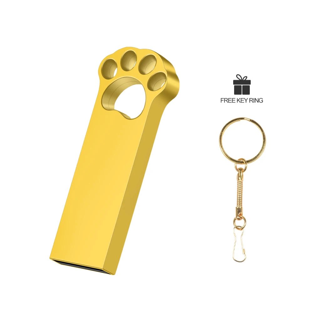 Black Cat's Paw USB Flash Drive 128GB Free Custom Logo Memory Stick 64GB Gold Metal Pen Drive 32GB Free Key Chain U Disk 16GB - FUN GUY WORLD FUN GUYS SHOP FUN GUY WORLD 14:350850Golden;200007763:201336100;26:3860  8 GB Golden China Mainland Black Cat's Paw USB Flash Drive 128GB Free Custom Logo Memory Stick 64GB Gold Metal Pen Drive 32GB Free Key Chain U Disk 16GB FUN GUYS SHOP FUN GUY WORLD