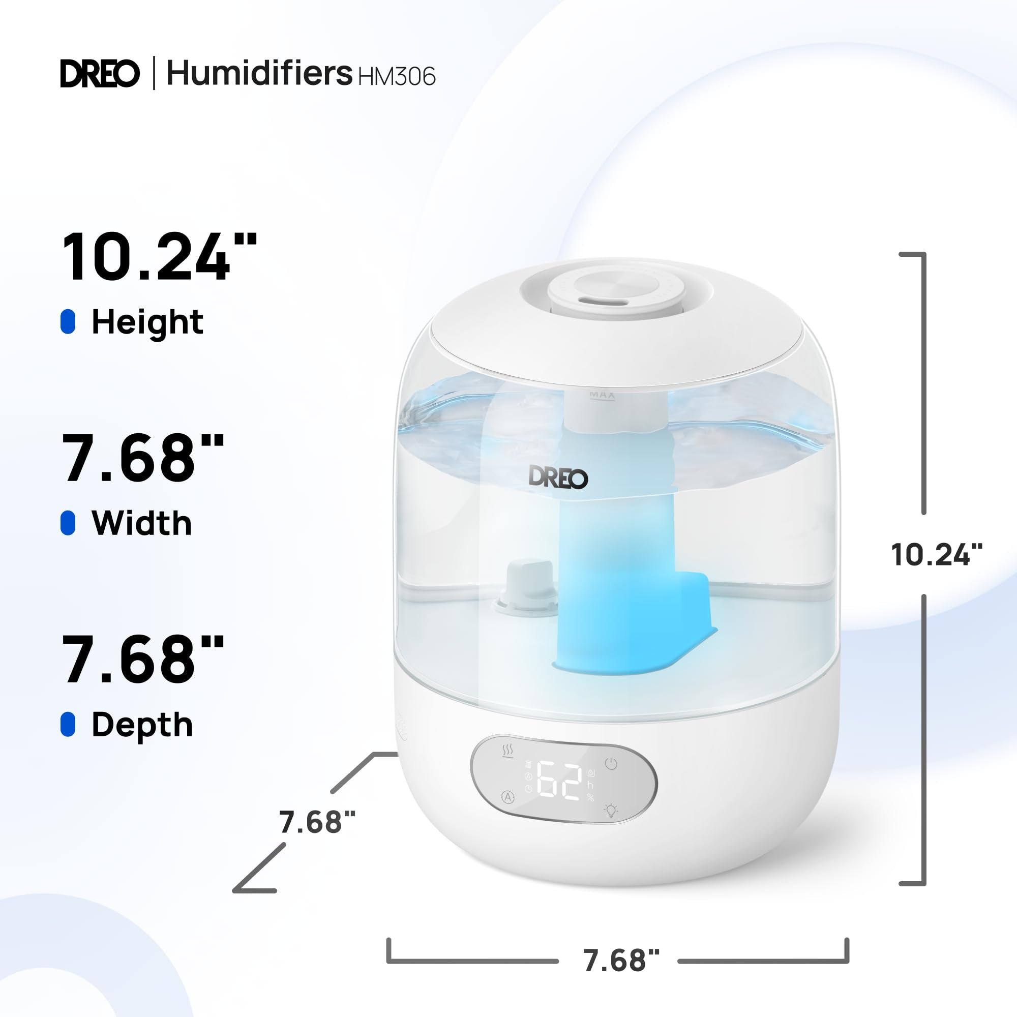 DREO Humidifiers for Bedroom, 3L Top Fill 30H & 26dB Quiet Runtime for Large Room, Cool Mist Ultrasonic Humidifier with Humidity Sensor, Night Light for Home, Baby, Nursery, Plants, 360° Nozzle, Black - FUN GUY WORLD FUN GUY WORLD FUN GUY WORLD B0DG8YPRF2 B0DG8YPRF2 Snow White DREO Humidifiers for Bedroom, 3L Top Fill 30H & 26dB Quiet Runtime for Large Room, Cool Mist Ultrasonic Humidifier with Humidity Sensor, Night Light for Home, Baby, Nursery, Plants, 360° Nozzle, Black FUN GUY WORLD FUN GUY