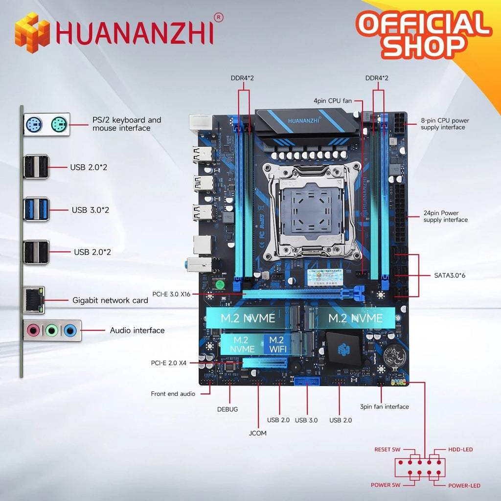 HUANANZHI X99 QD4 LGA 2011 - 3 XEON X99 Motherboard With Intel XEON E5 2667 V4 With 2*16G DDR4 ECC Memory Combo Kit Set NVME - FUN GUY WORLD FUN GUYS SHOP FUN GUY WORLD <none>  HUANANZHI X99 QD4 LGA 2011 - 3 XEON X99 Motherboard With Intel XEON E5 2667 V4 With 2*16G DDR4 ECC Memory Combo Kit Set NVME FUN GUYS SHOP FUN GUY WORLD