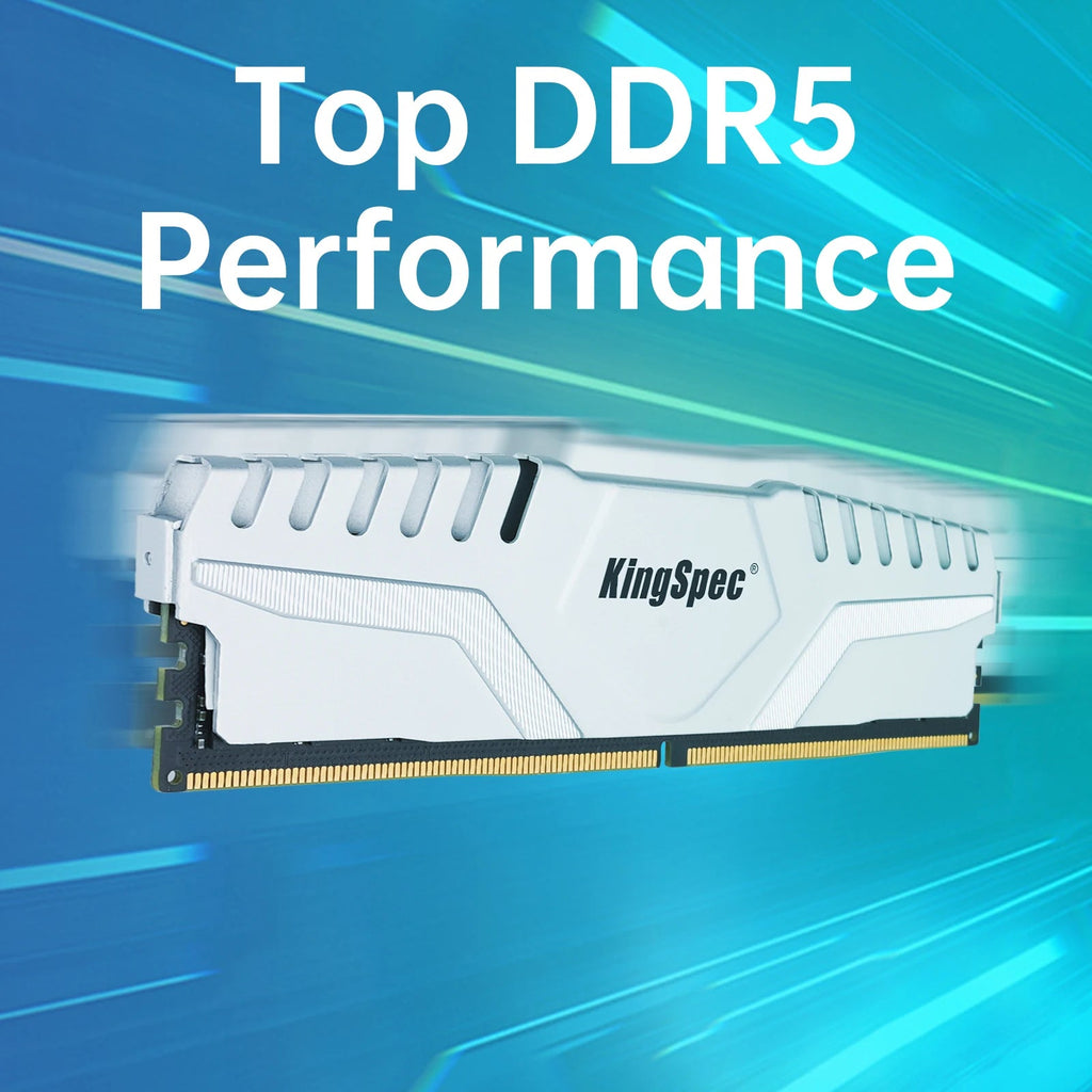 KingSpec DDR5 RAM Memory 32GB 16GBX2 6000MHZ 6400MHz DDR4 3200MHz 2666Mhz UDIMM Internal Memory Module for Desktop PC - FUN GUY WORLD FUN GUYS SHOP FUN GUY WORLD 497:1983117041;6:1983116693DDR5 6000Mhz White  16GBx2 DDR5 6000Mhz White KingSpec DDR5 RAM Memory 32GB 16GBX2 6000MHZ 6400MHz DDR4 3200MHz 2666Mhz UDIMM Internal Memory Module for Desktop PC FUN GUYS SHOP FUN GUY WORLD