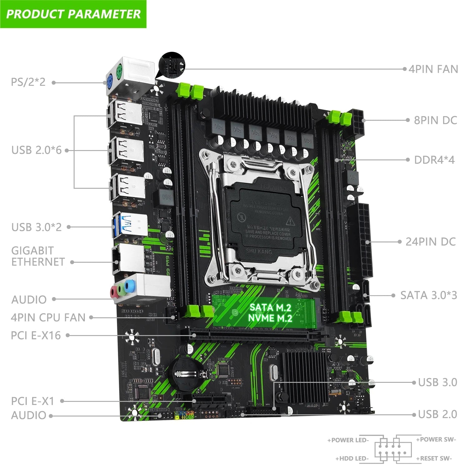 MACHINIST X99 PR9 Motherboard LGA 2011 - 3 Set Support Kit Xeon 2680 2690 V3 V4 CPU Processor Desktop Memory USB3.0 NVME/SATA M.2 - FUN GUY WORLD FUN GUYS SHOP FUN GUY WORLD 200007763:201336100  China Mainland MACHINIST X99 PR9 Motherboard LGA 2011 - 3 Set Support Kit Xeon 2680 2690 V3 V4 CPU Processor Desktop Memory USB3.0 NVME/SATA M.2 FUN GUYS SHOP FUN GUY WORLD