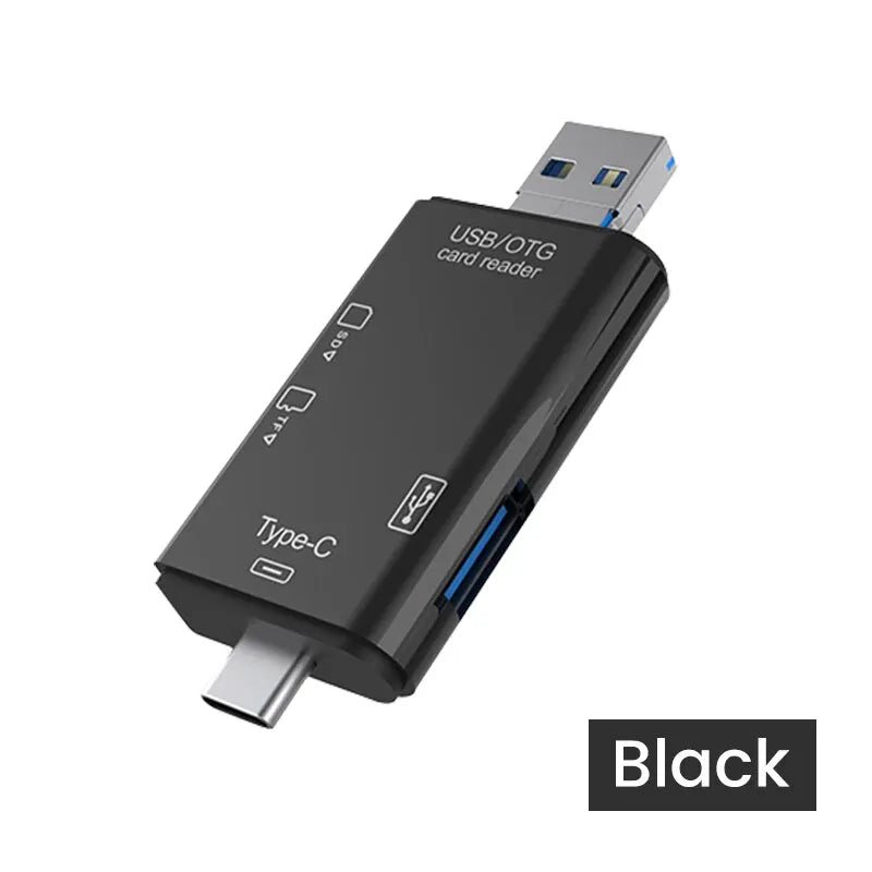 Otg Type C Card Reader Usb 2 0 Tf Mirco Sd Smart Memory Flash Memory Adapter Mini Mobile Phone Accessories 6in1 - FUN GUY WORLD FUN GUYS SHOP FUN GUY WORLD 14:193  black Otg Type C Card Reader Usb 2 0 Tf Mirco Sd Smart Memory Flash Memory Adapter Mini Mobile Phone Accessories 6in1 FUN GUYS SHOP FUN GUY WORLD