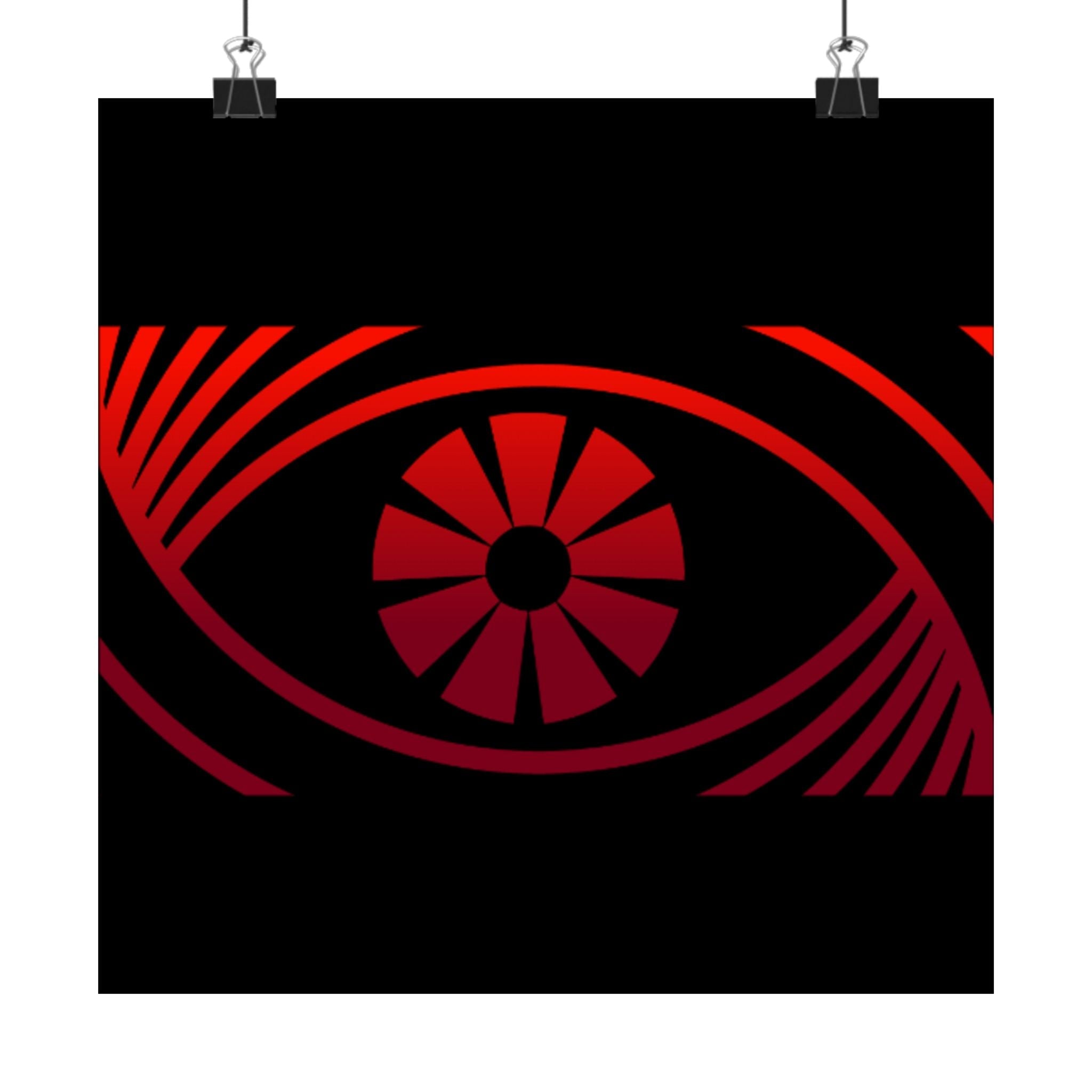 Red Eye Graphic Poster — Matte Horizontal Art Print - FUN GUY WORLD Poster Printify FUN GUY WORLD 21070653644262366234  10″ x 10″ Matte Red Eye Graphic Poster — Matte Horizontal Art Print Printify Poster FUN GUY WORLD