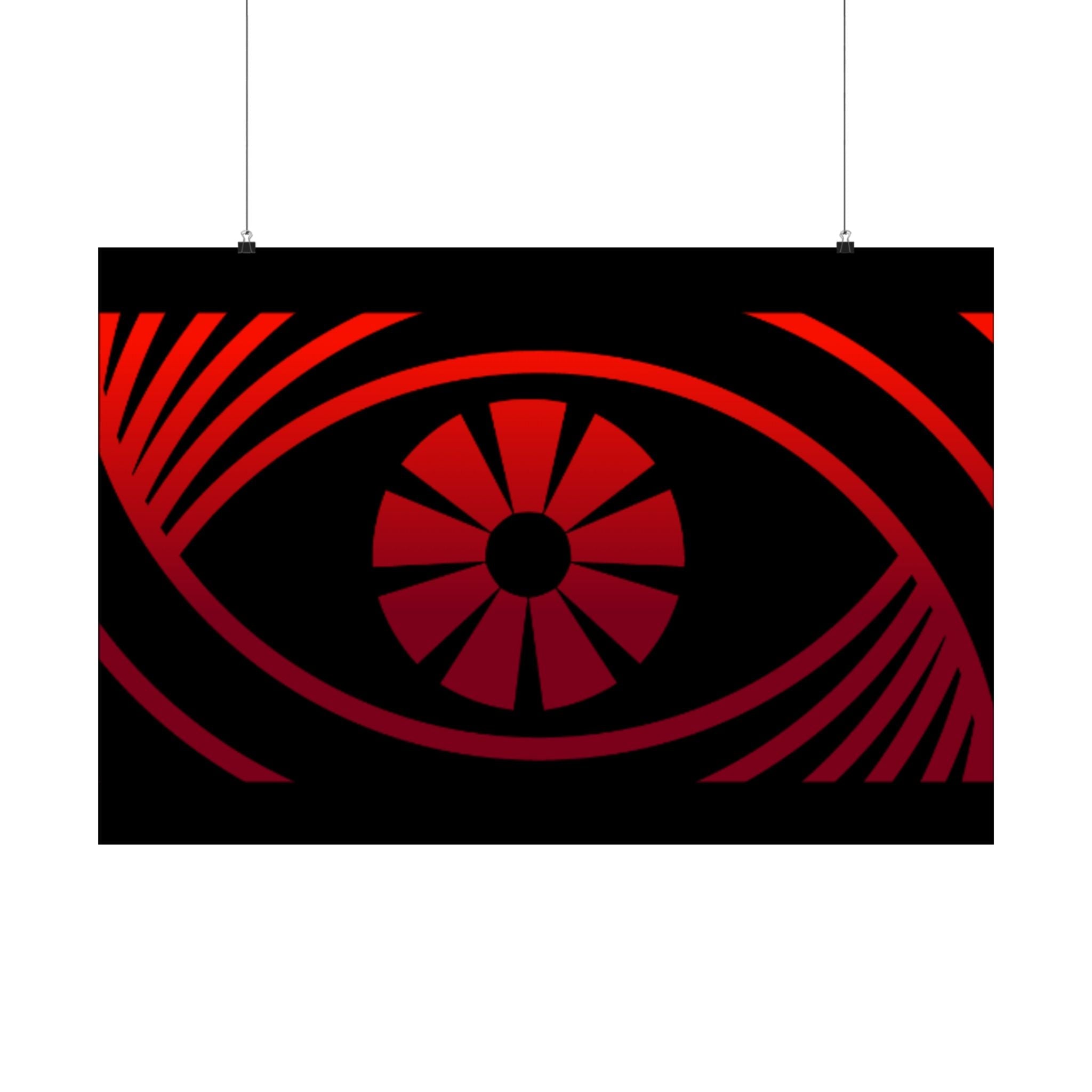 Red Eye Graphic Poster — Matte Horizontal Art Print - FUN GUY WORLD Poster Printify FUN GUY WORLD 29784548476208664276  36″ x 24″ Matte Red Eye Graphic Poster — Matte Horizontal Art Print Printify Poster FUN GUY WORLD
