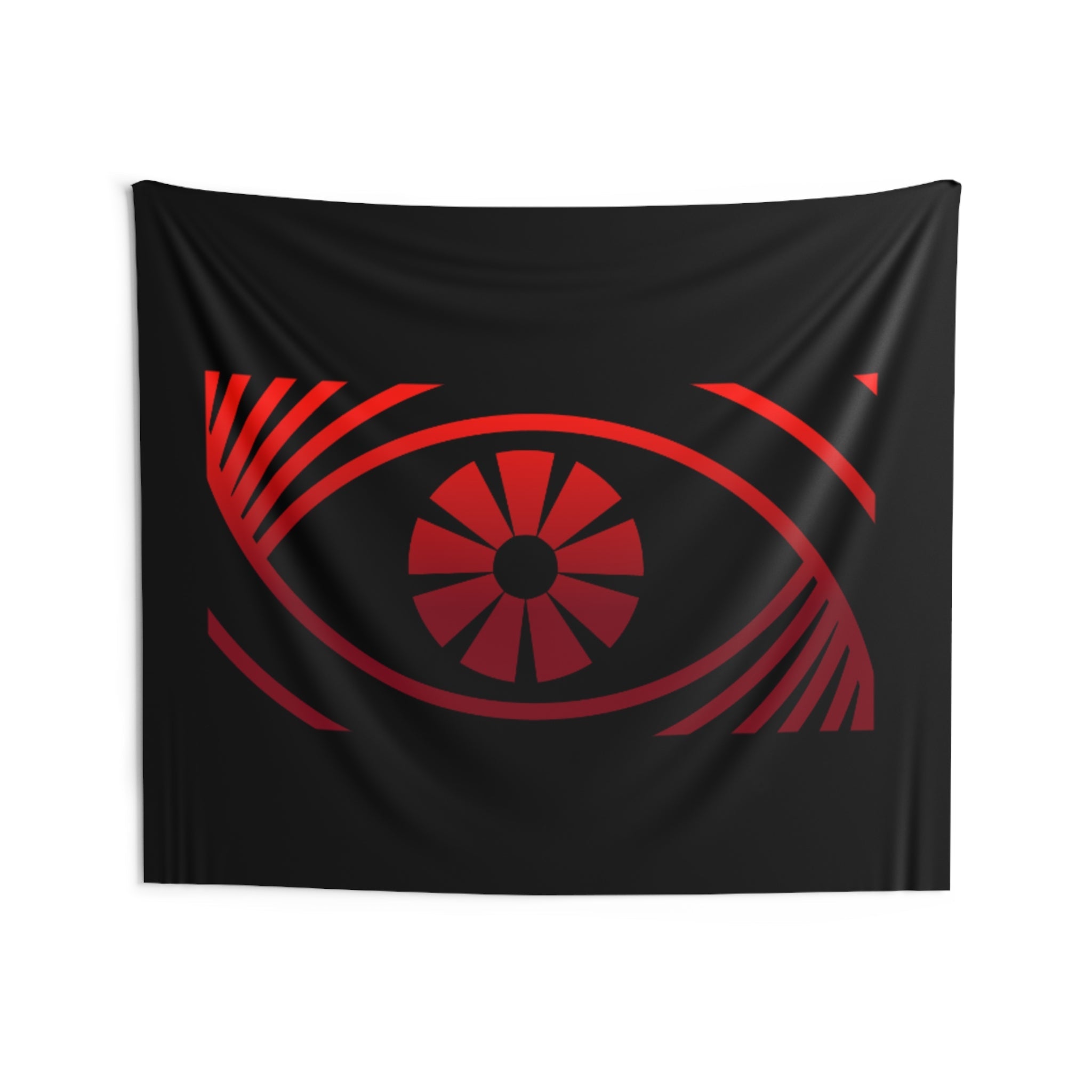 Red Eye Logo DJ Cybrsyko Indoor Wall Tapestry | Electronic Music Decor - FUN GUY WORLD Home Decor Printify FUN GUY WORLD 15164892585424772764  80" × 68" Red Eye Logo DJ Cybrsyko Indoor Wall Tapestry | Electronic Music Decor Printify Home Decor FUN GUY WORLD