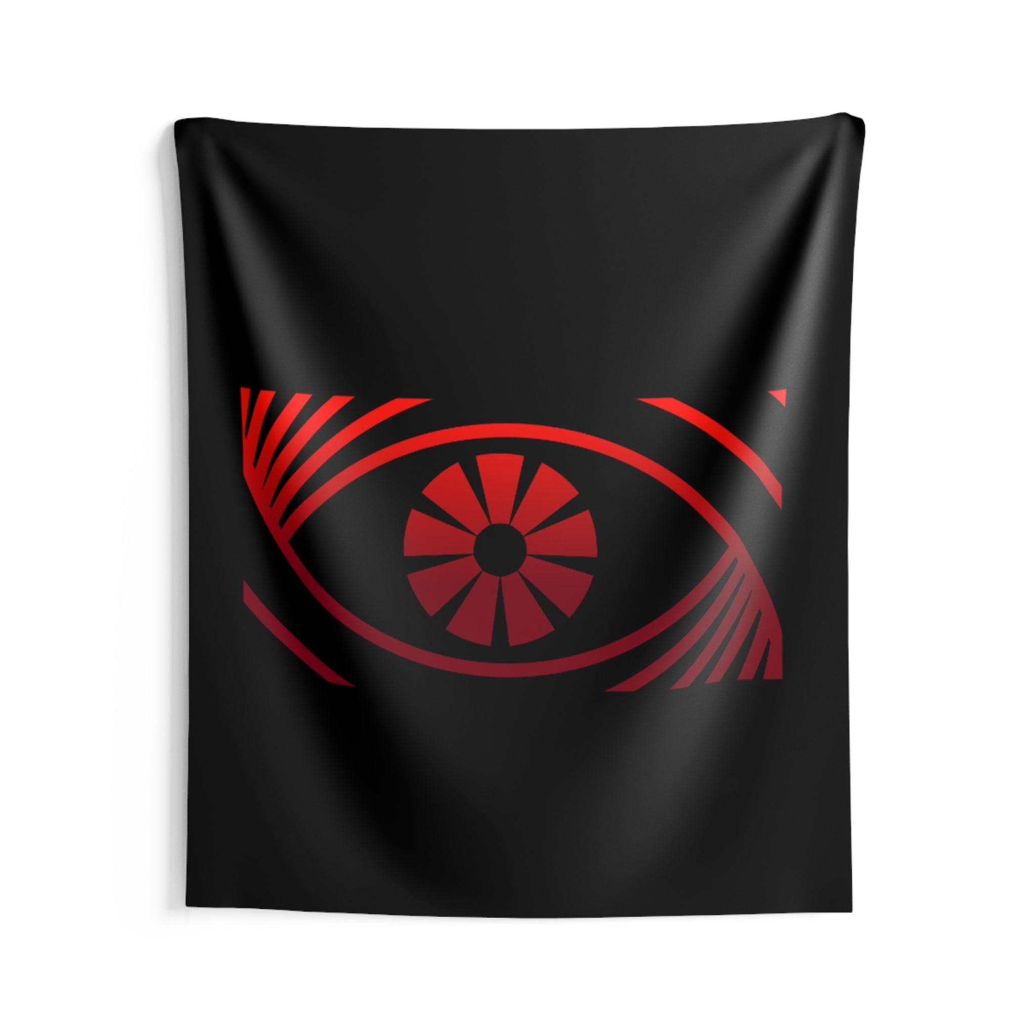 Red Eye Logo DJ Cybrsyko Indoor Wall Tapestry | Electronic Music Decor - FUN GUY WORLD Home Decor Printify FUN GUY WORLD 15353131260139979659  68" × 80" Red Eye Logo DJ Cybrsyko Indoor Wall Tapestry | Electronic Music Decor Printify Home Decor FUN GUY WORLD
