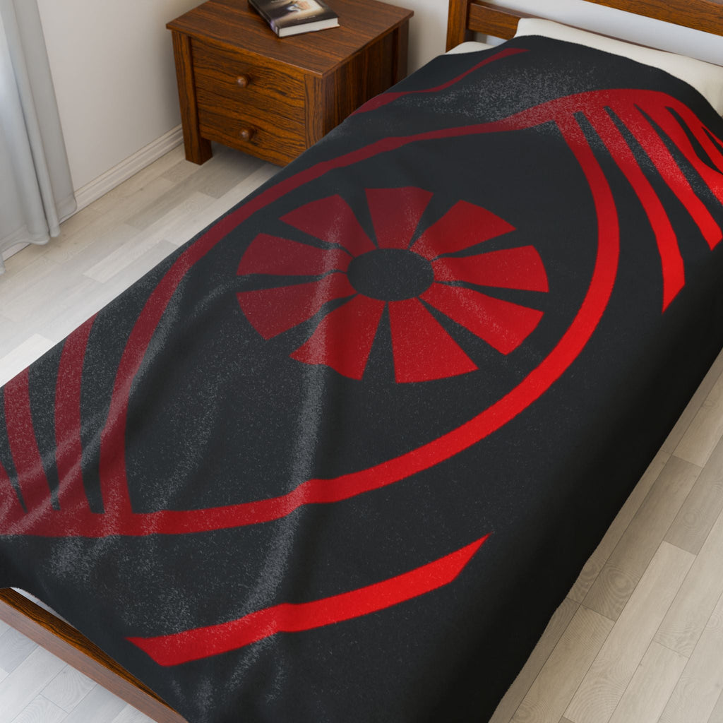 Red Eye Velveteen Plush Blanket — Cozy CYBRSYKO Throw for Home & Gifting - FUN GUY WORLD All Over Prints Printify FUN GUY WORLD 26795274733241688467  30" × 40" Red Eye Velveteen Plush Blanket — Cozy CYBRSYKO Throw for Home & Gifting Printify All Over Prints FUN GUY WORLD