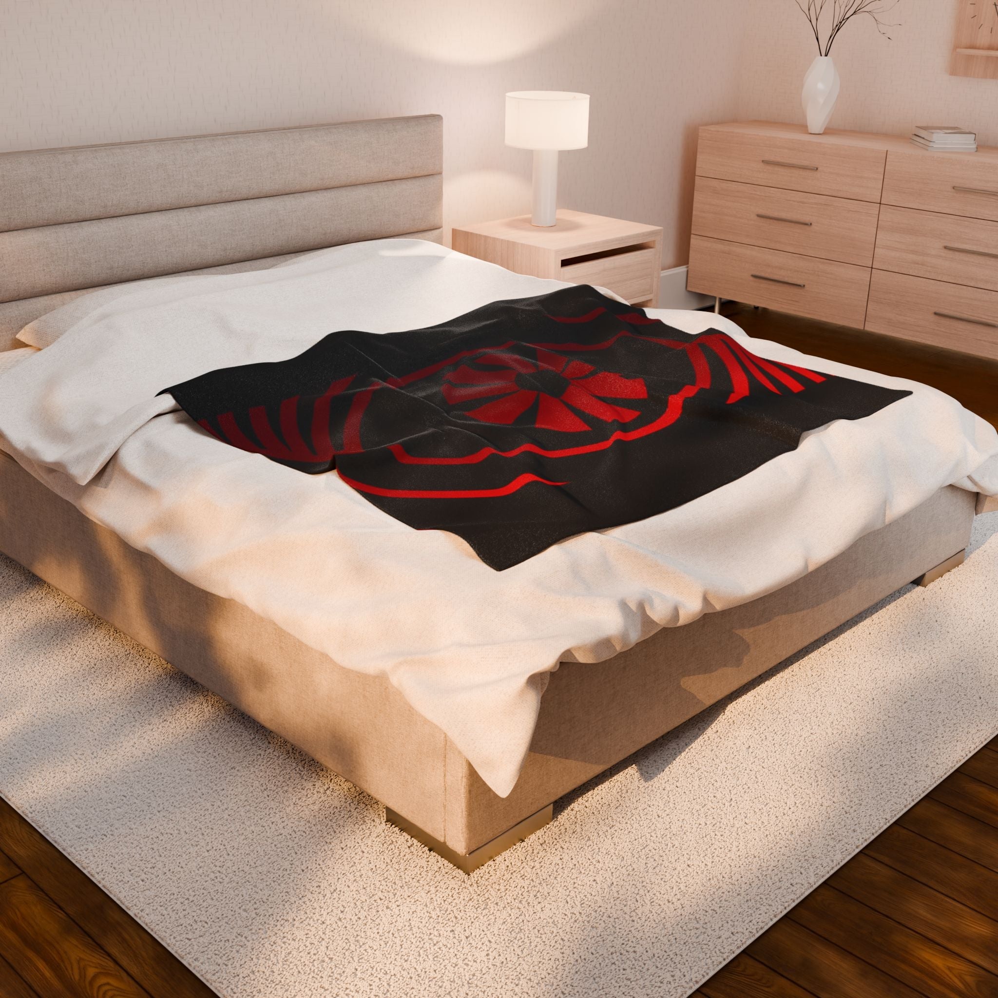 Red Eye Velveteen Plush Blanket — Cozy CYBRSYKO Throw for Home & Gifting - FUN GUY WORLD All Over Prints Printify FUN GUY WORLD 26795274733241688467  30" × 40" Red Eye Velveteen Plush Blanket — Cozy CYBRSYKO Throw for Home & Gifting Printify All Over Prints FUN GUY WORLD