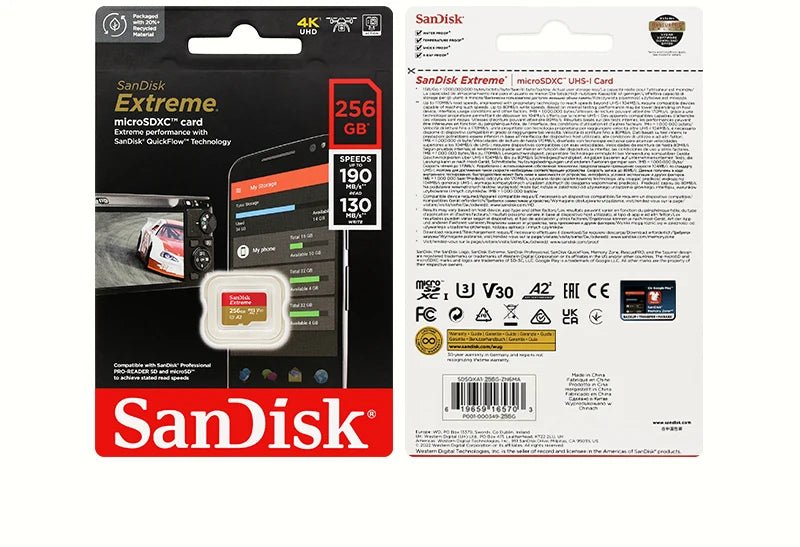 SanDisk Extreme U3 V30 A2 microSDXC Memory Card 1TB 512GB 256GB 128GB 64GB 32GB Class 10 Micro SD Card Microsd Flash TF Cards - FUN GUY WORLD FUN GUYS SHOP FUN GUY WORLD 26:200002719256GB  256GB SanDisk Extreme U3 V30 A2 microSDXC Memory Card 1TB 512GB 256GB 128GB 64GB 32GB Class 10 Micro SD Card Microsd Flash TF Cards FUN GUYS SHOP FUN GUY WORLD