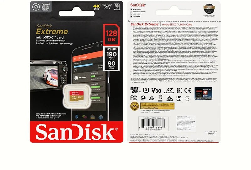 SanDisk Extreme U3 V30 A2 microSDXC Memory Card 1TB 512GB 256GB 128GB 64GB 32GB Class 10 Micro SD Card Microsd Flash TF Cards - FUN GUY WORLD FUN GUYS SHOP FUN GUY WORLD 26:200002719256GB  256GB SanDisk Extreme U3 V30 A2 microSDXC Memory Card 1TB 512GB 256GB 128GB 64GB 32GB Class 10 Micro SD Card Microsd Flash TF Cards FUN GUYS SHOP FUN GUY WORLD