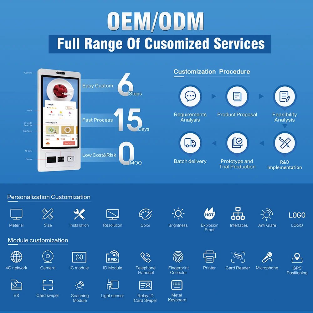 TouchWo 15.6 21.5 23.8 Inch Wall Mount Touch Screen AIO Computer Touchscreen Self Service Checkout Ordering Ticket Payment Kiosk - FUN GUY WORLD FUN GUYS SHOP FUN GUY WORLD 272:9623556621.5 inch;5:2399342480Customization  Customization 21.5 inch TouchWo 15.6 21.5 23.8 Inch Wall Mount Touch Screen AIO Computer Touchscreen Self Service Checkout Ordering Ticket Payment Kiosk FUN GUYS SHOP FUN GUY WORLD