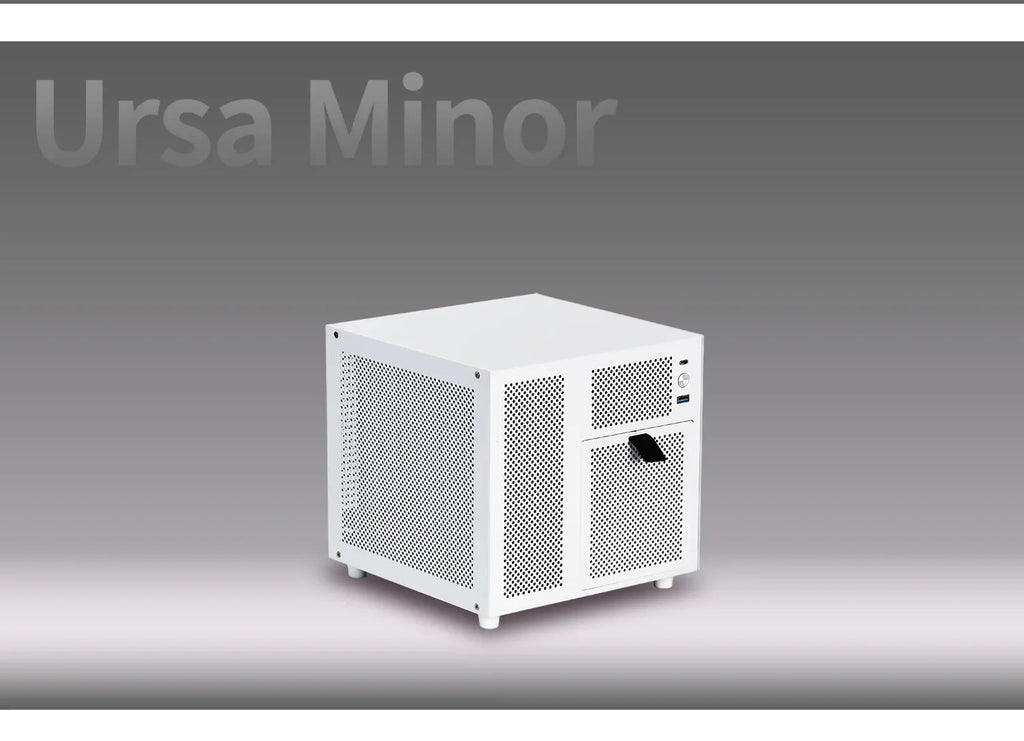 Ursa Minor 4 - bay NAS Chassis SFX Power Supply ITX Motherboard,9.9L Ultra - compact Size, 70mm Heat Sink - FUN GUY WORLD FUN GUYS SHOP FUN GUY WORLD 14:350853A Chassis White  A Chassis White Ursa Minor 4 - bay NAS Chassis SFX Power Supply ITX Motherboard,9.9L Ultra - compact Size, 70mm Heat Sink FUN GUYS SHOP FUN GUY WORLD