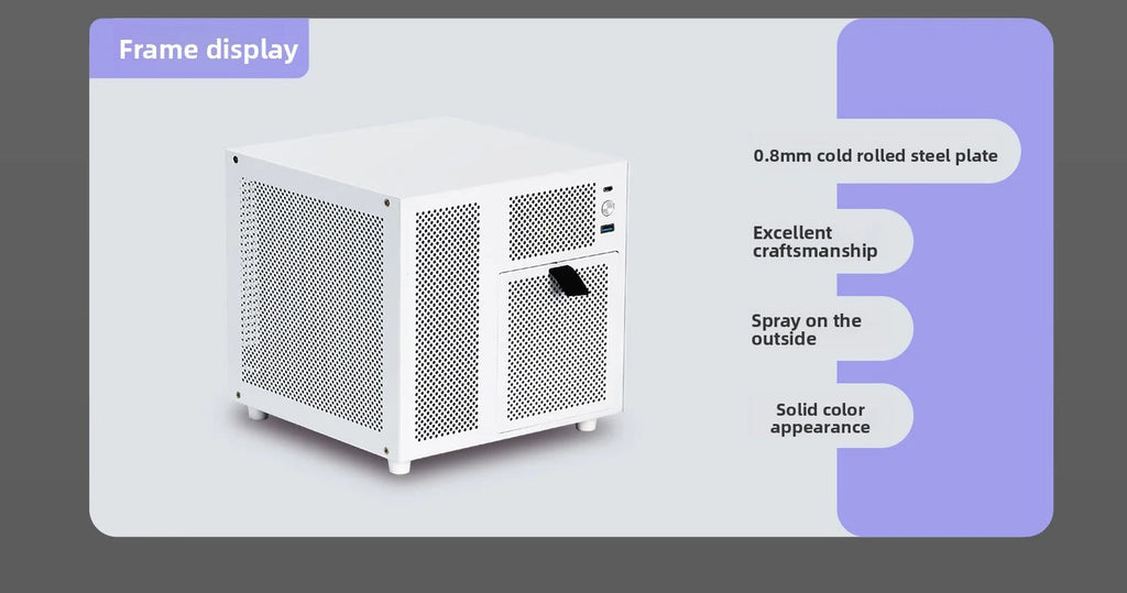 Ursa Minor 4 - bay NAS Chassis SFX Power Supply ITX Motherboard,9.9L Ultra - compact Size, 70mm Heat Sink - FUN GUY WORLD FUN GUYS SHOP FUN GUY WORLD 14:350853A Chassis White  A Chassis White Ursa Minor 4 - bay NAS Chassis SFX Power Supply ITX Motherboard,9.9L Ultra - compact Size, 70mm Heat Sink FUN GUYS SHOP FUN GUY WORLD