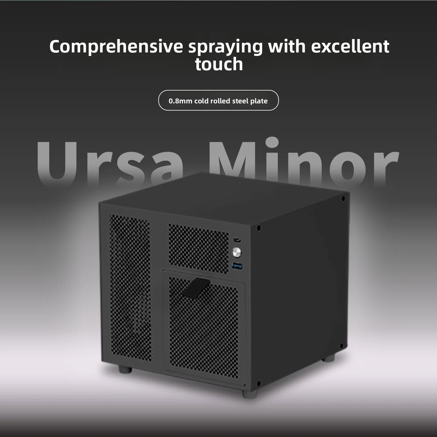 Ursa Minor 4 - bay NAS Chassis SFX Power Supply ITX Motherboard,9.9L Ultra - compact Size, 70mm Heat Sink - FUN GUY WORLD FUN GUYS SHOP FUN GUY WORLD 14:350853A Chassis White  A Chassis White Ursa Minor 4 - bay NAS Chassis SFX Power Supply ITX Motherboard,9.9L Ultra - compact Size, 70mm Heat Sink FUN GUYS SHOP FUN GUY WORLD