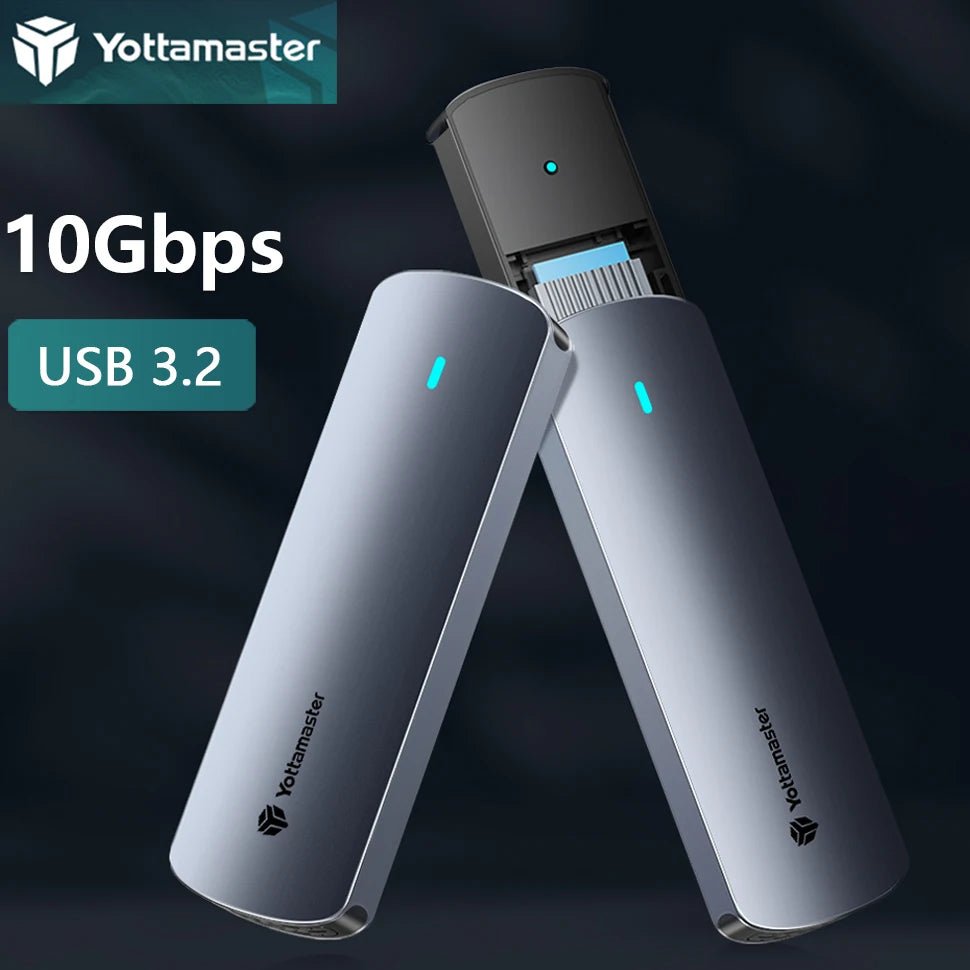 Yottamaster M.2 NVMe/SATA Dual Protocol Hard Drive Disk Enclosure Type - C USB3.2 Gen2 10Gbp SSD External Case NGFF HD Storage Box - FUN GUYS SHOP FUN GUYS SHOP FUN GUYS SHOP 14:350850SATA ( USB A )  SATA ( USB A ) Yottamaster M.2 NVMe/SATA Dual Protocol Hard Drive Disk Enclosure Type - C USB3.2 Gen2 10Gbp SSD External Case NGFF HD Storage Box